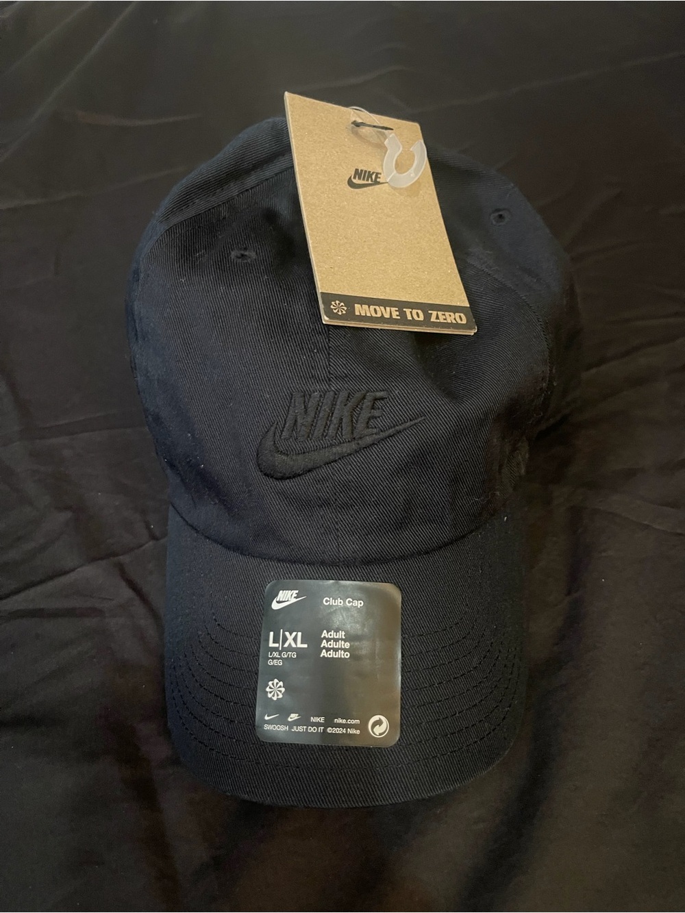 Nike Black Embroidered Swoosh Club Cap
